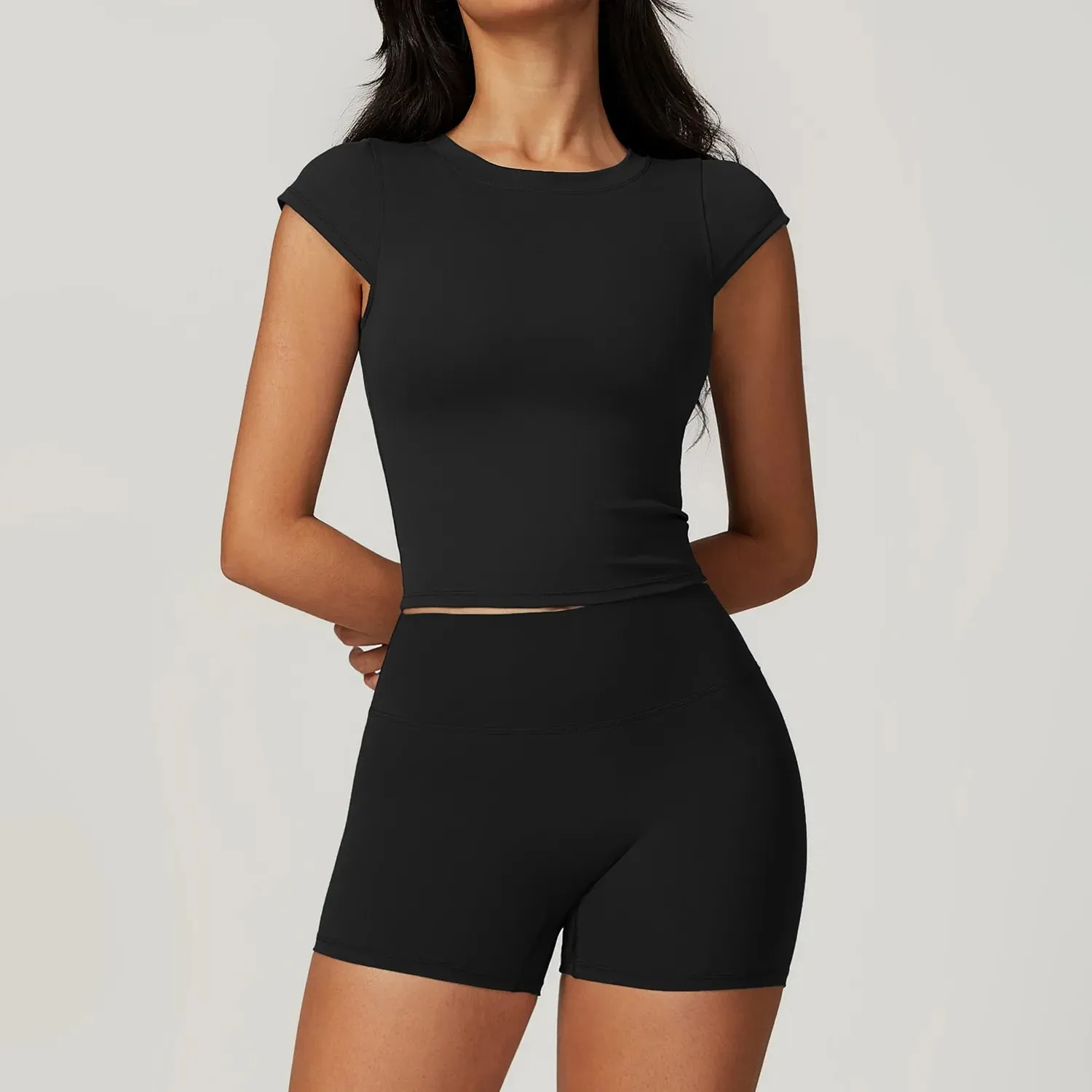 A&A ProSculpt Cap Sleeve Top & Shorts Set