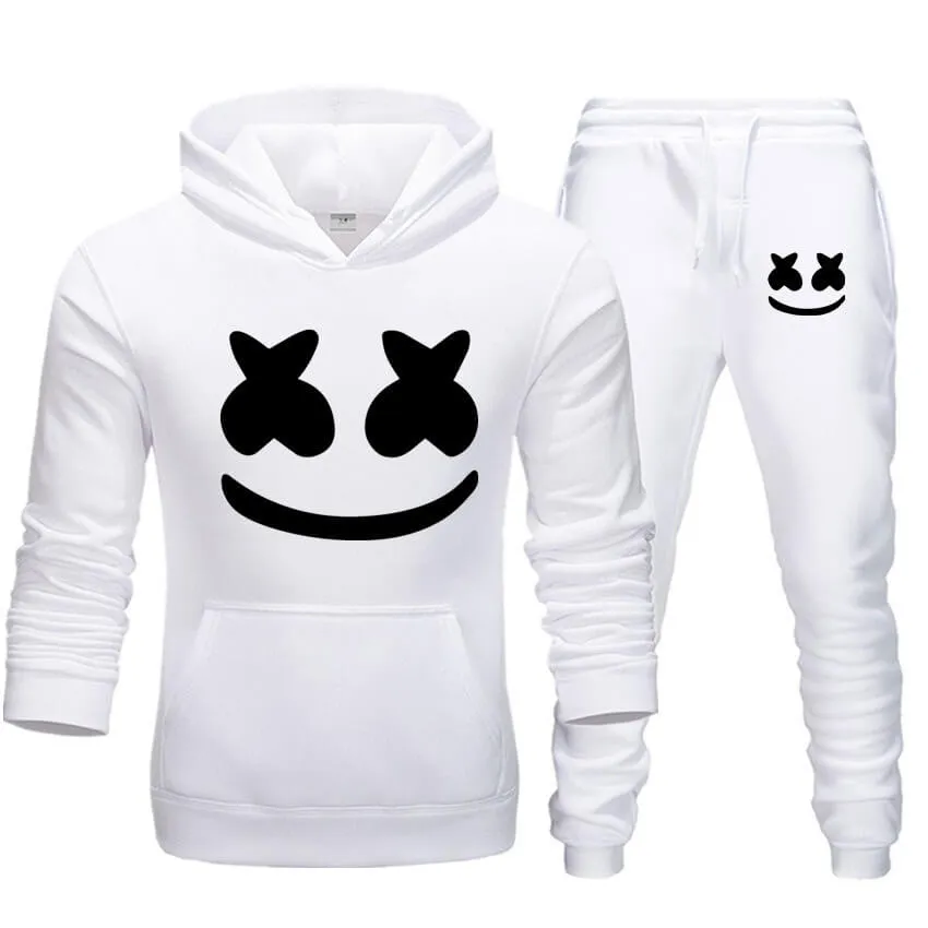 Adult Marsh-mallo Hoodie and Pants DJ Rock Music Party Outfit Set