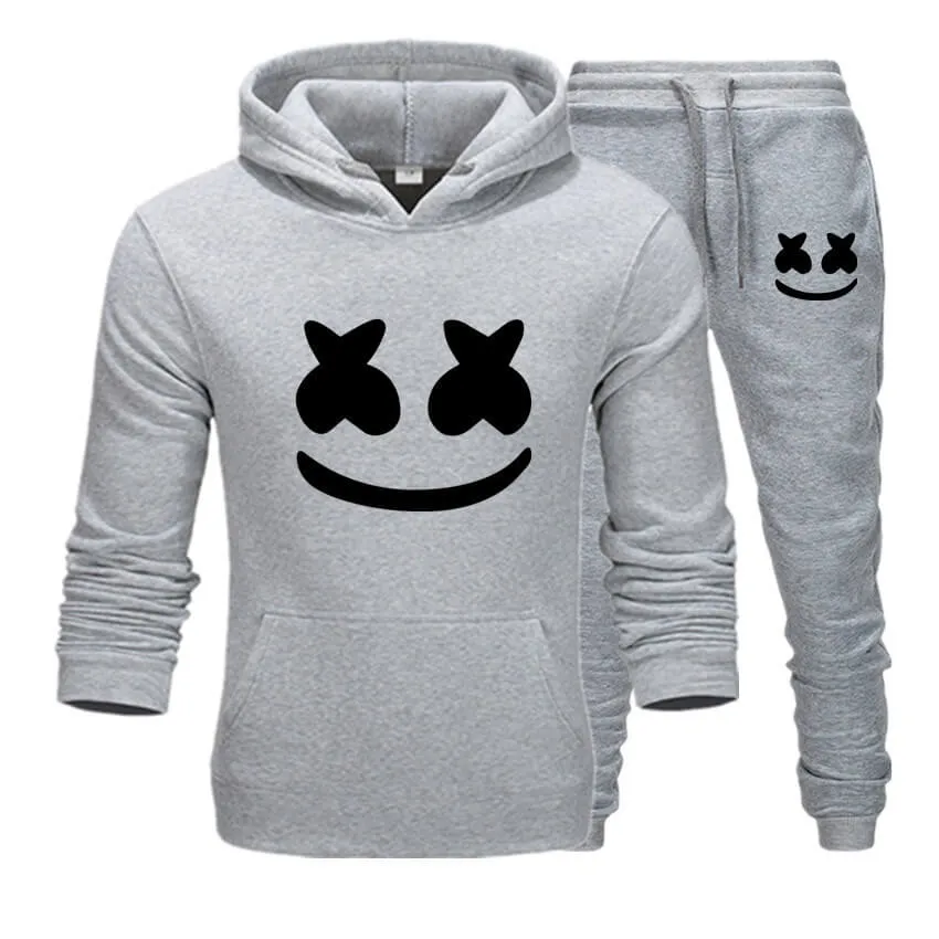 Adult Marsh-mallo Hoodie and Pants DJ Rock Music Party Outfit Set