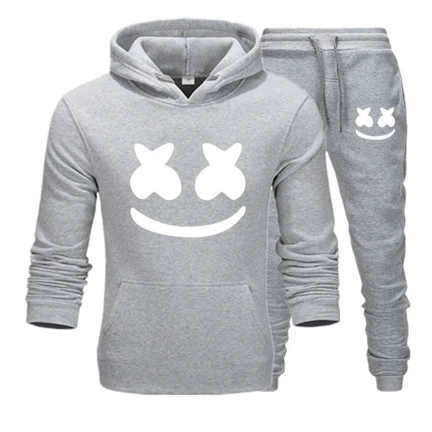 Adult Marsh-mallo Hoodie and Pants DJ Rock Music Party Outfit Set