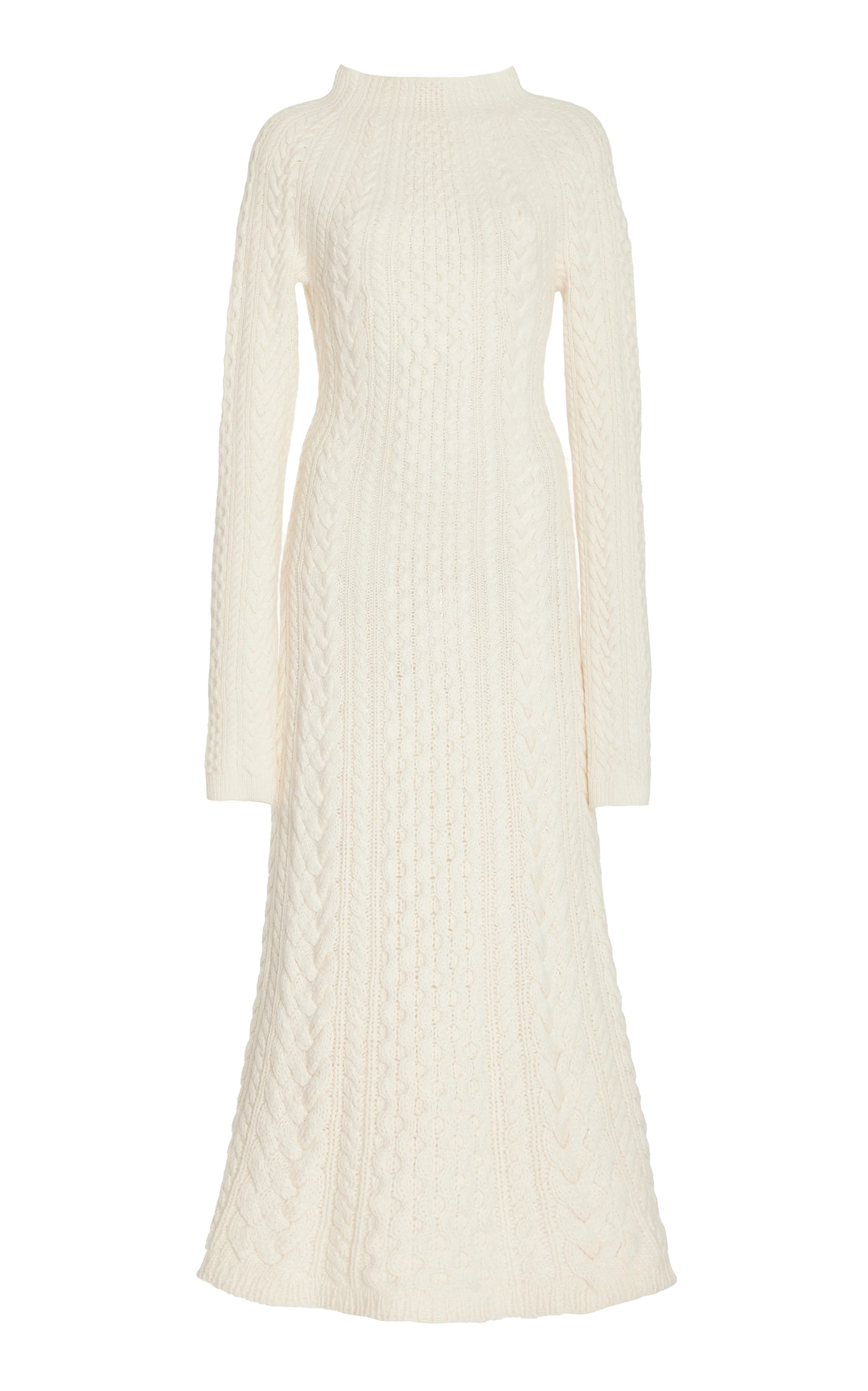 Amaris Knit Maxi Dress in Ivory Cashmere