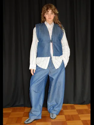 Asil waistcoat, denim