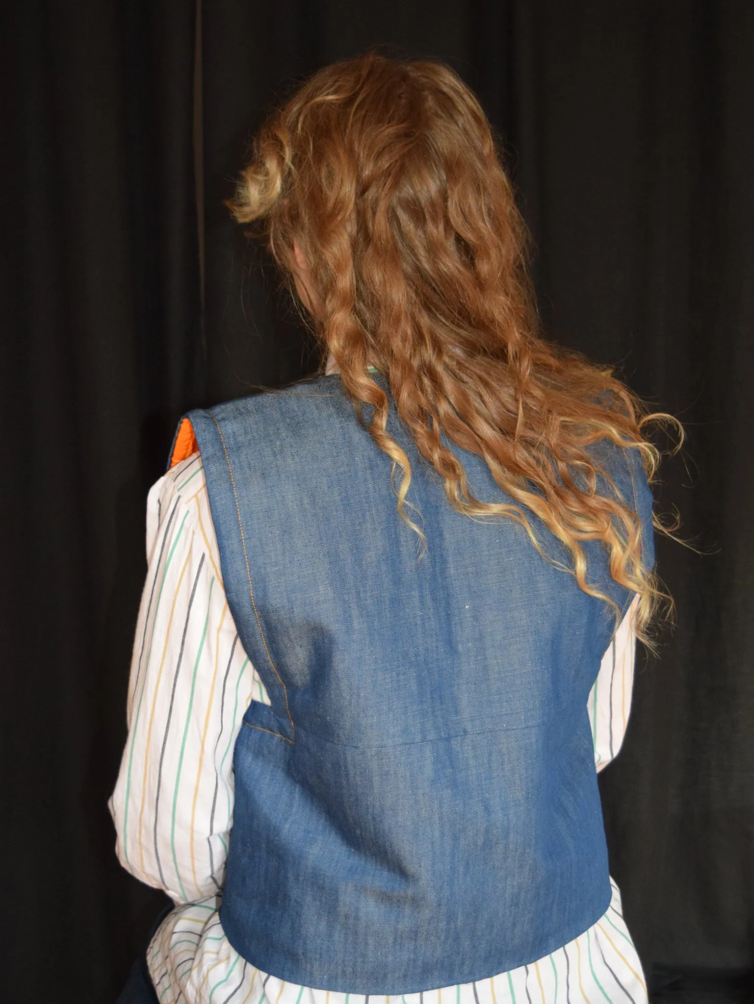 Asil waistcoat, denim