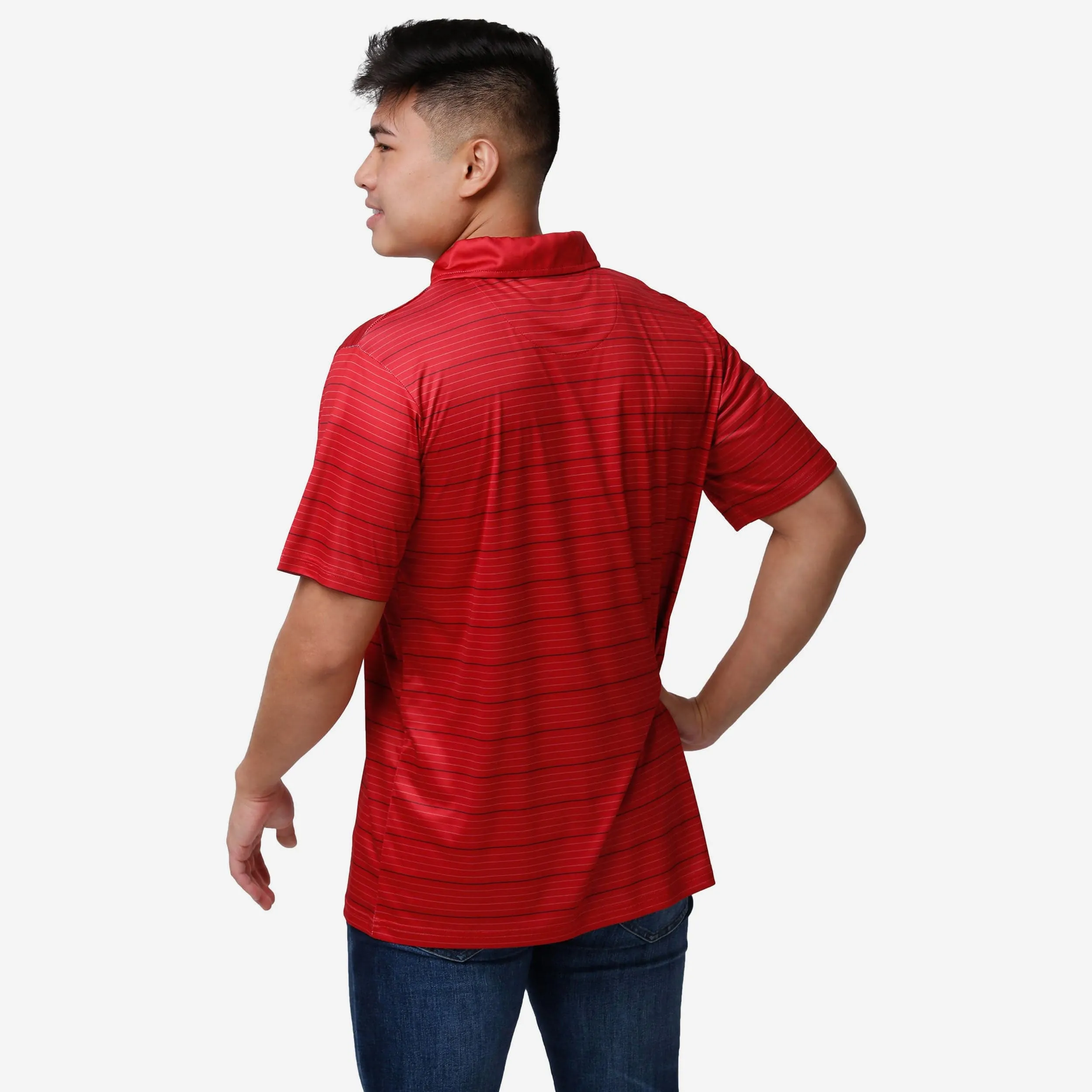 Atlanta Falcons Striped Polyester Polo