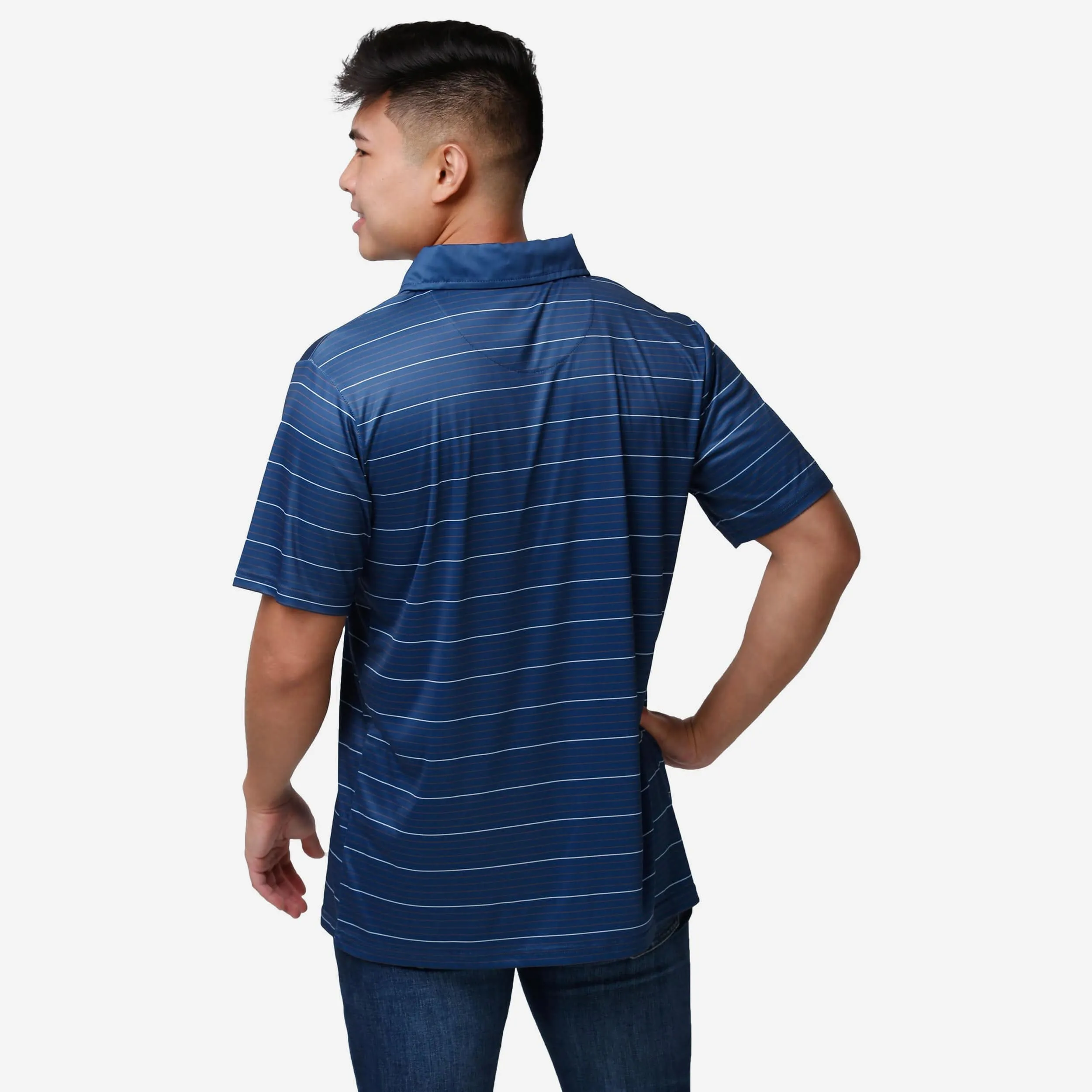 Auburn Tigers Striped Polyester Polo