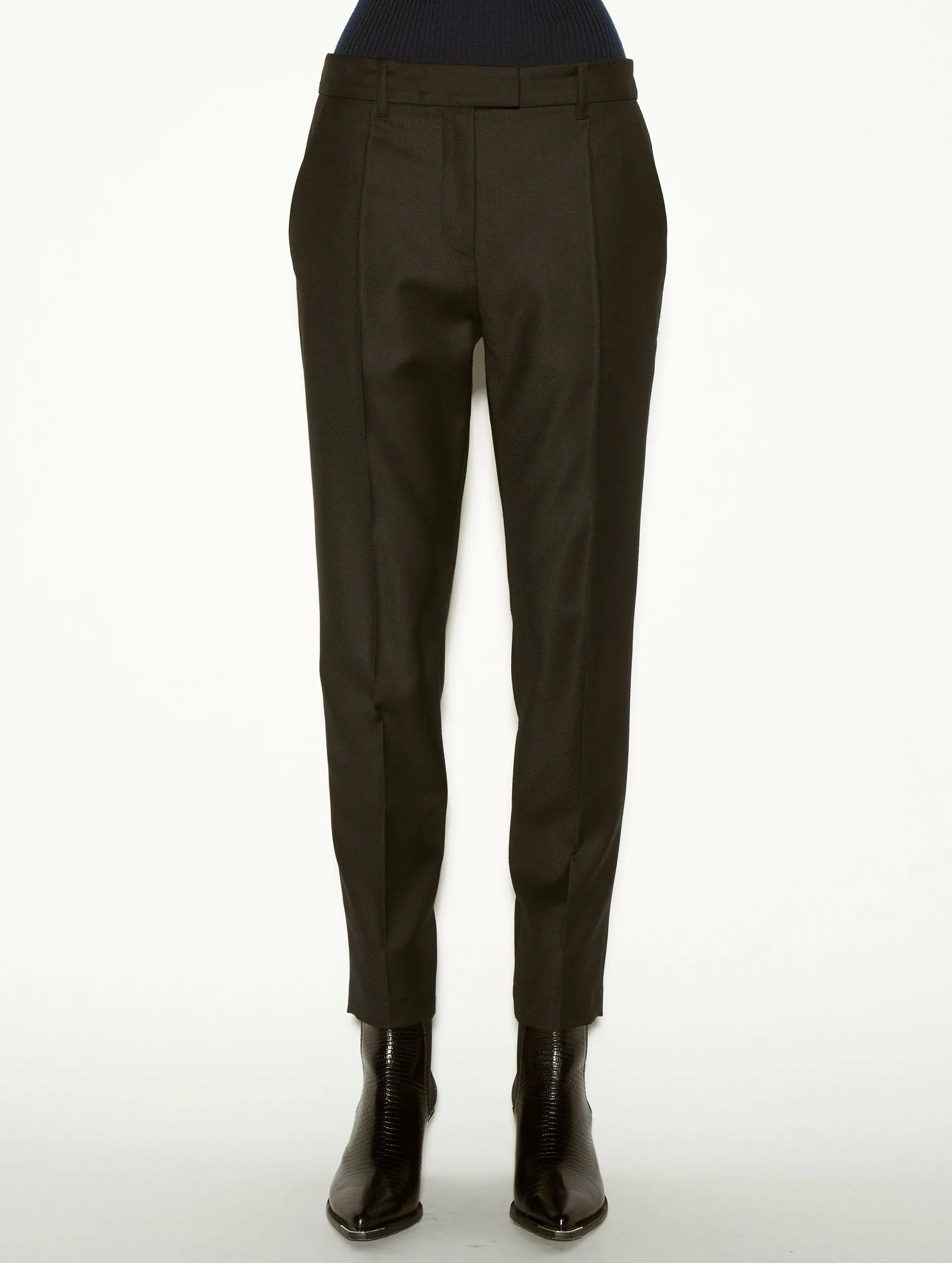 Black cashmere wool Roxy suit trousers