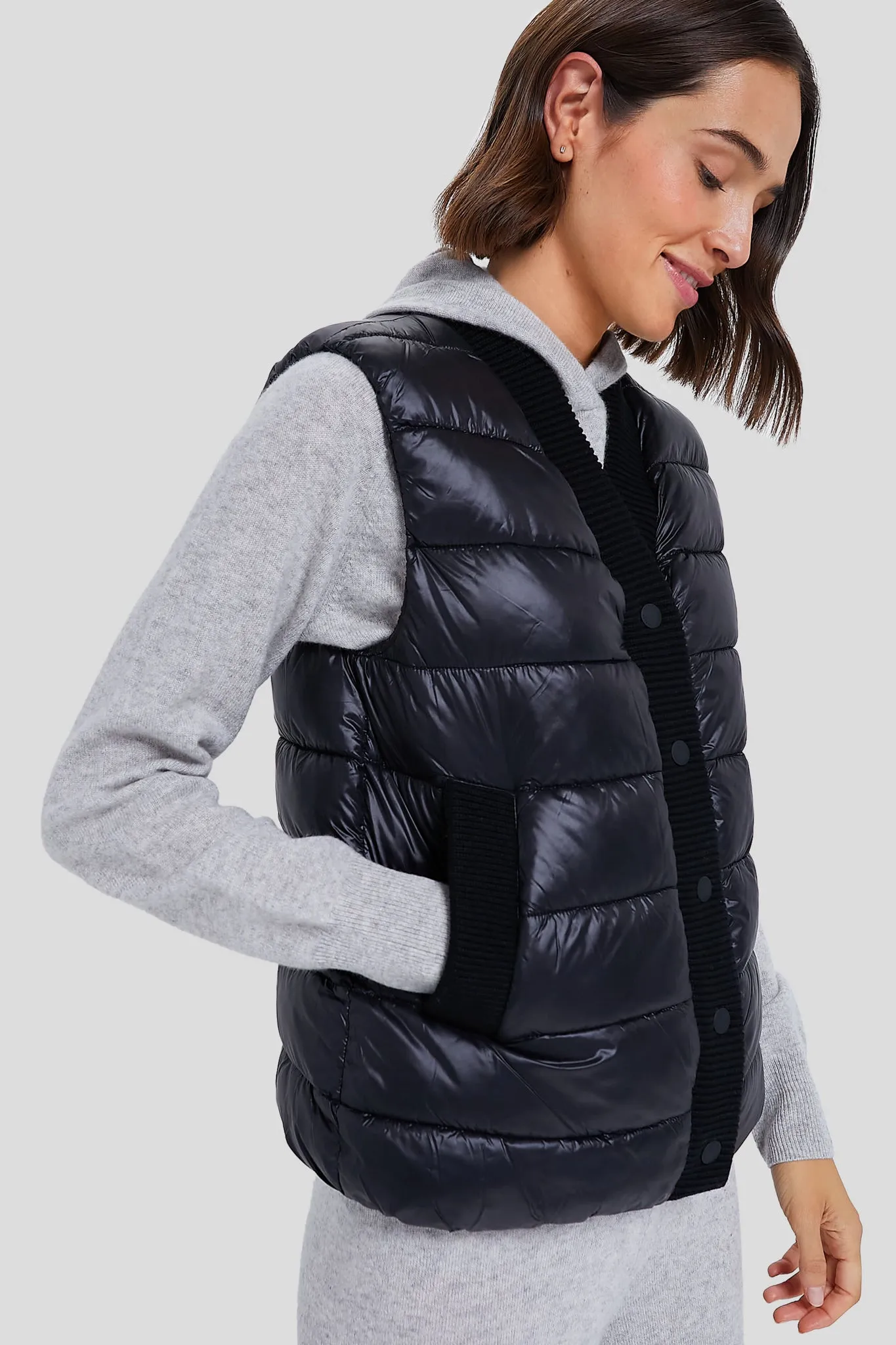 Black Colwyn Combo Boxy Gilet