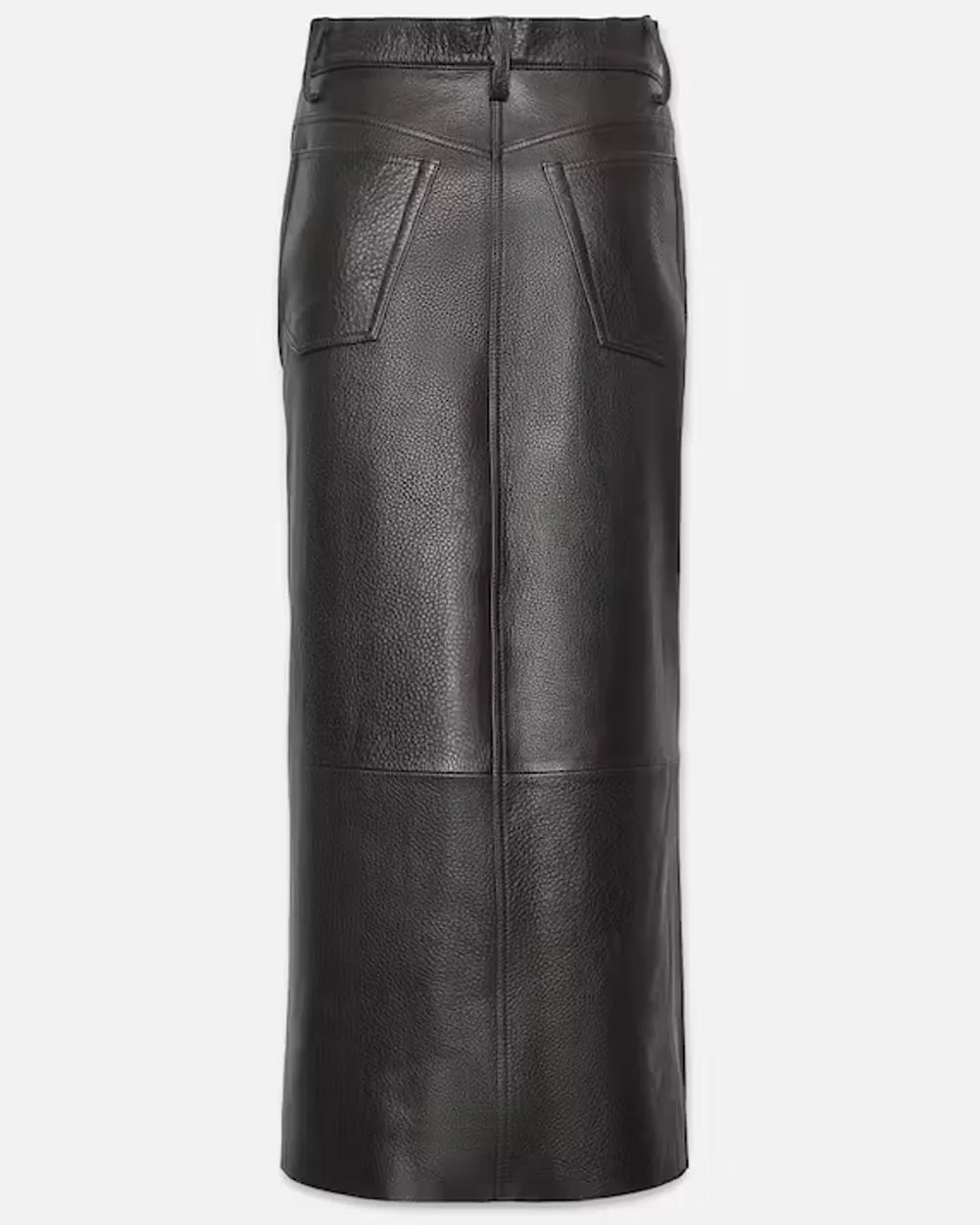 Black Leather Maxi Skirt