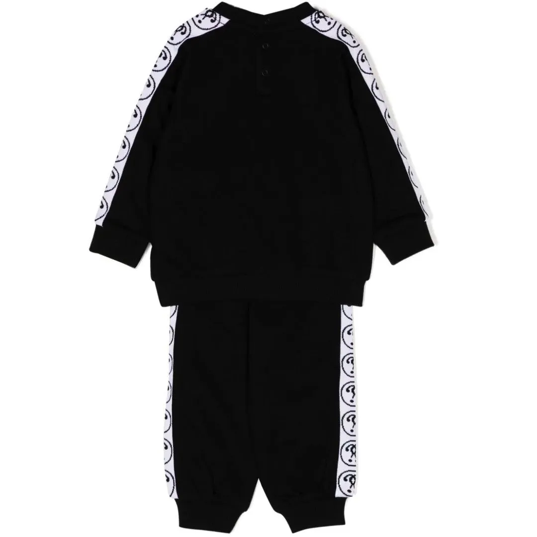 Black Logo Tape Tracksuit