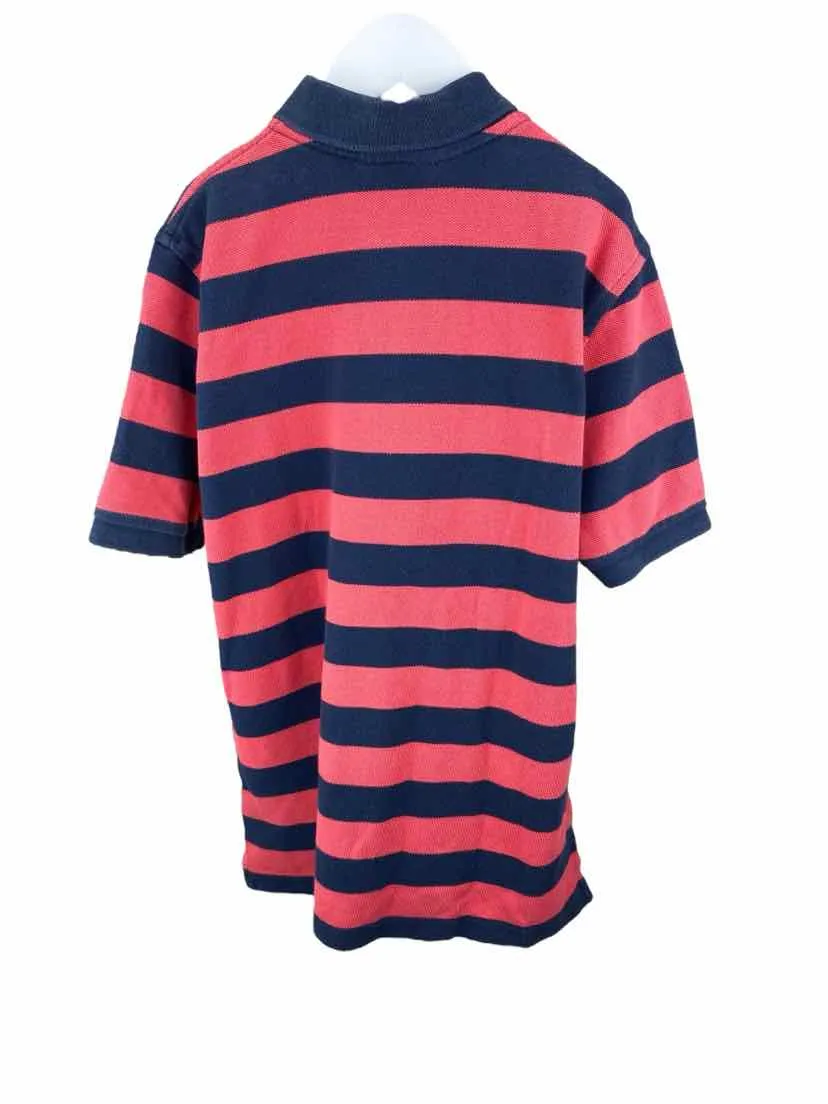 Brooks Brothers Boys' Striped Polo Shirt Red/Navy Size M (10-12)