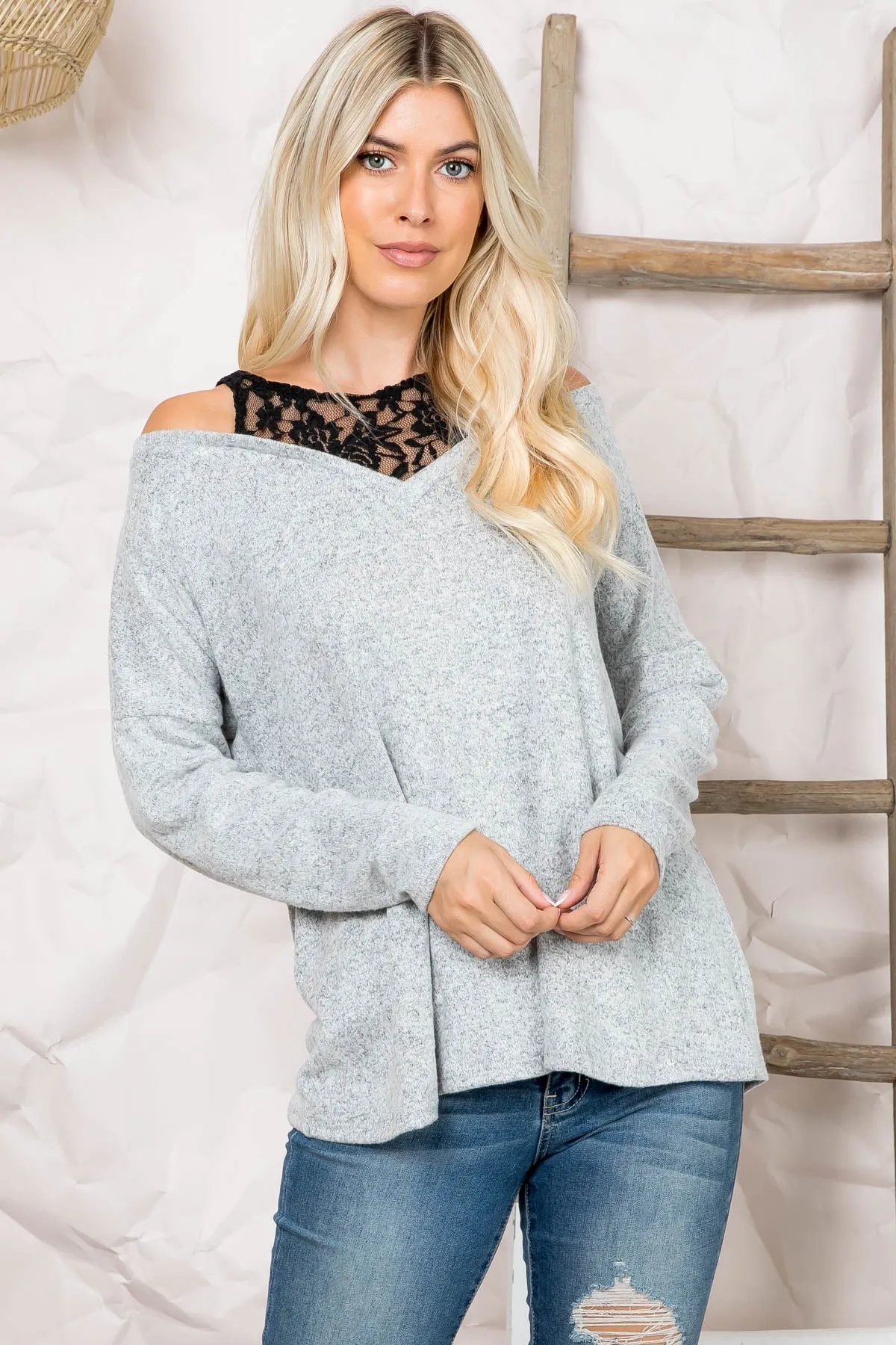 C2-A-1-AD4748 HEATHER GRAY TOP 2-2-2