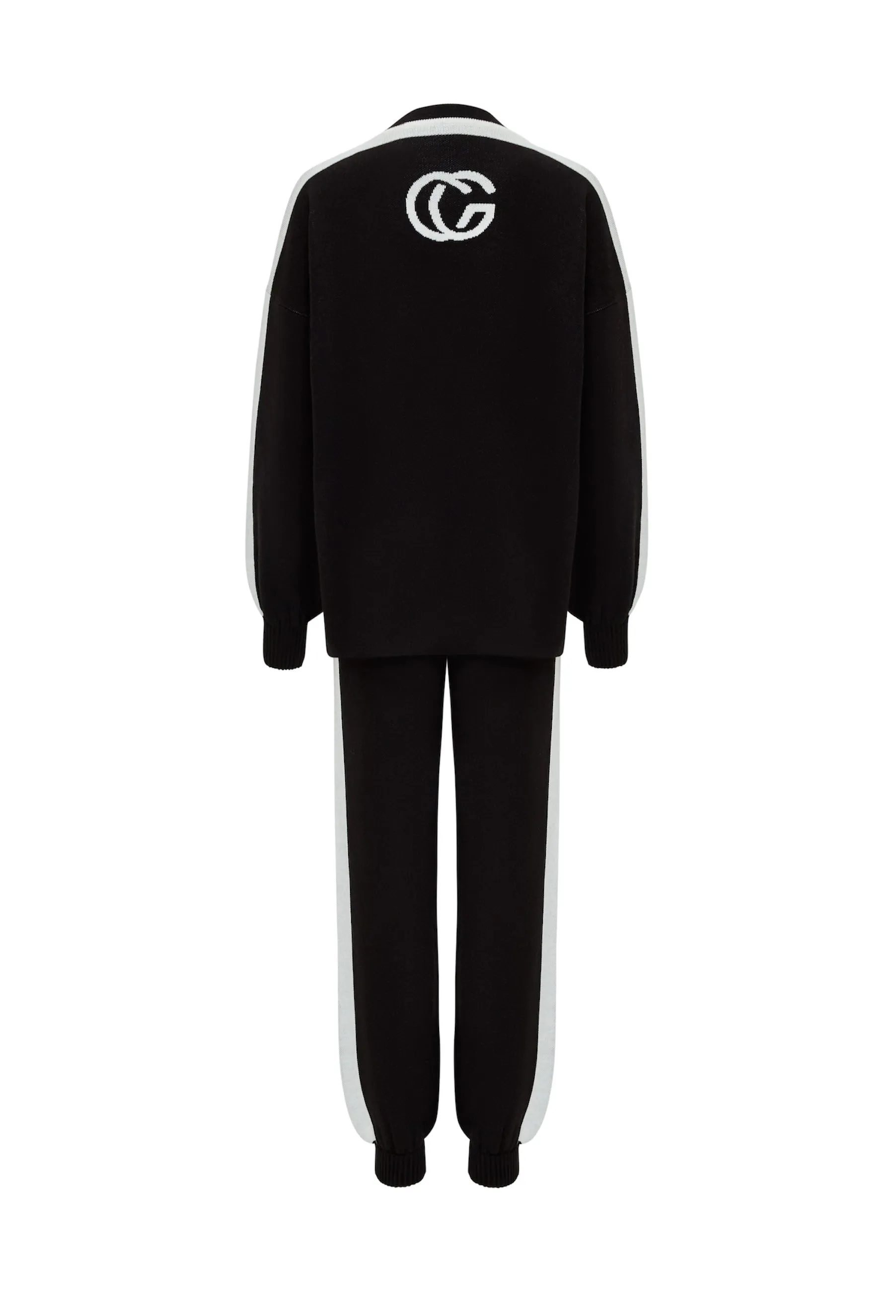 CG Knitted Jogger set - Black/White