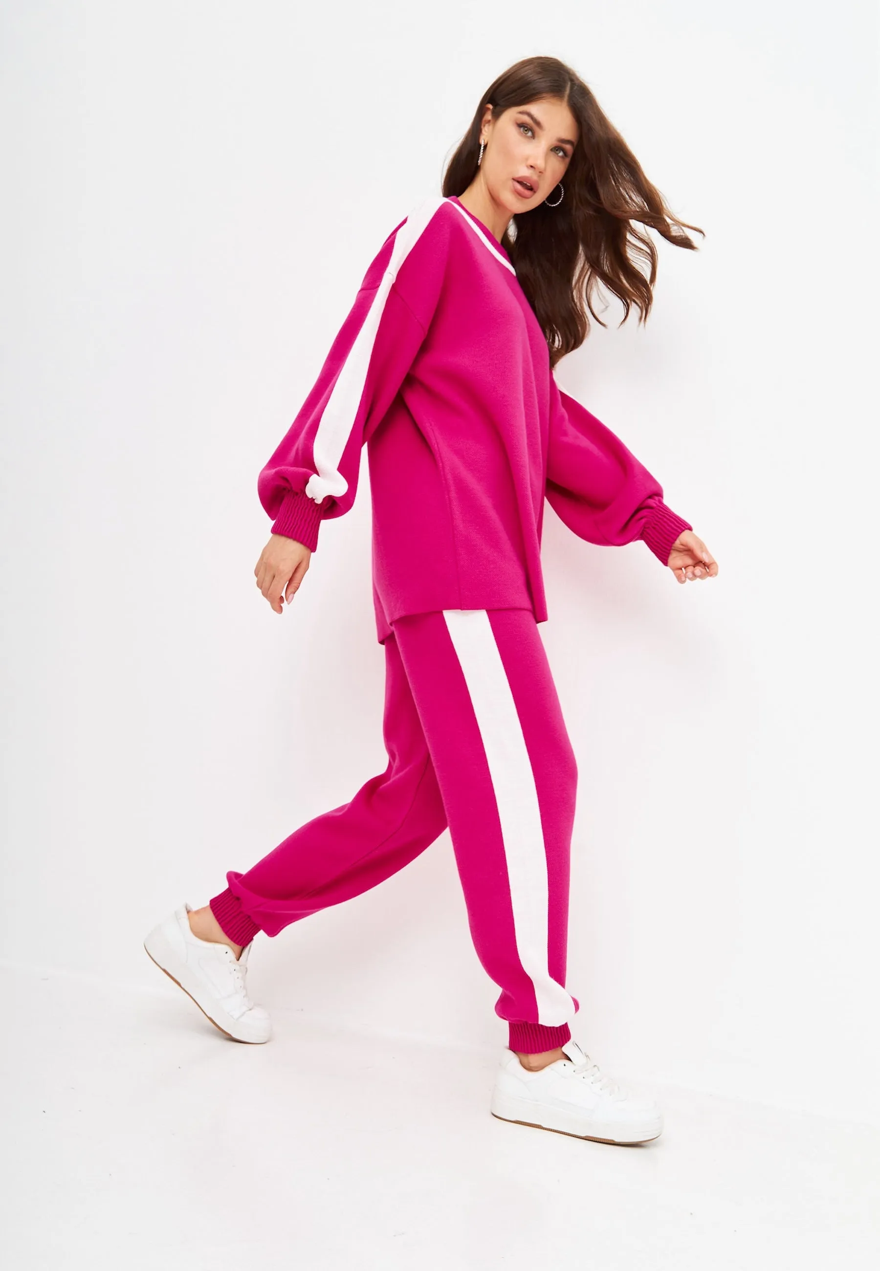 CG Knitted Jogger set - Pink