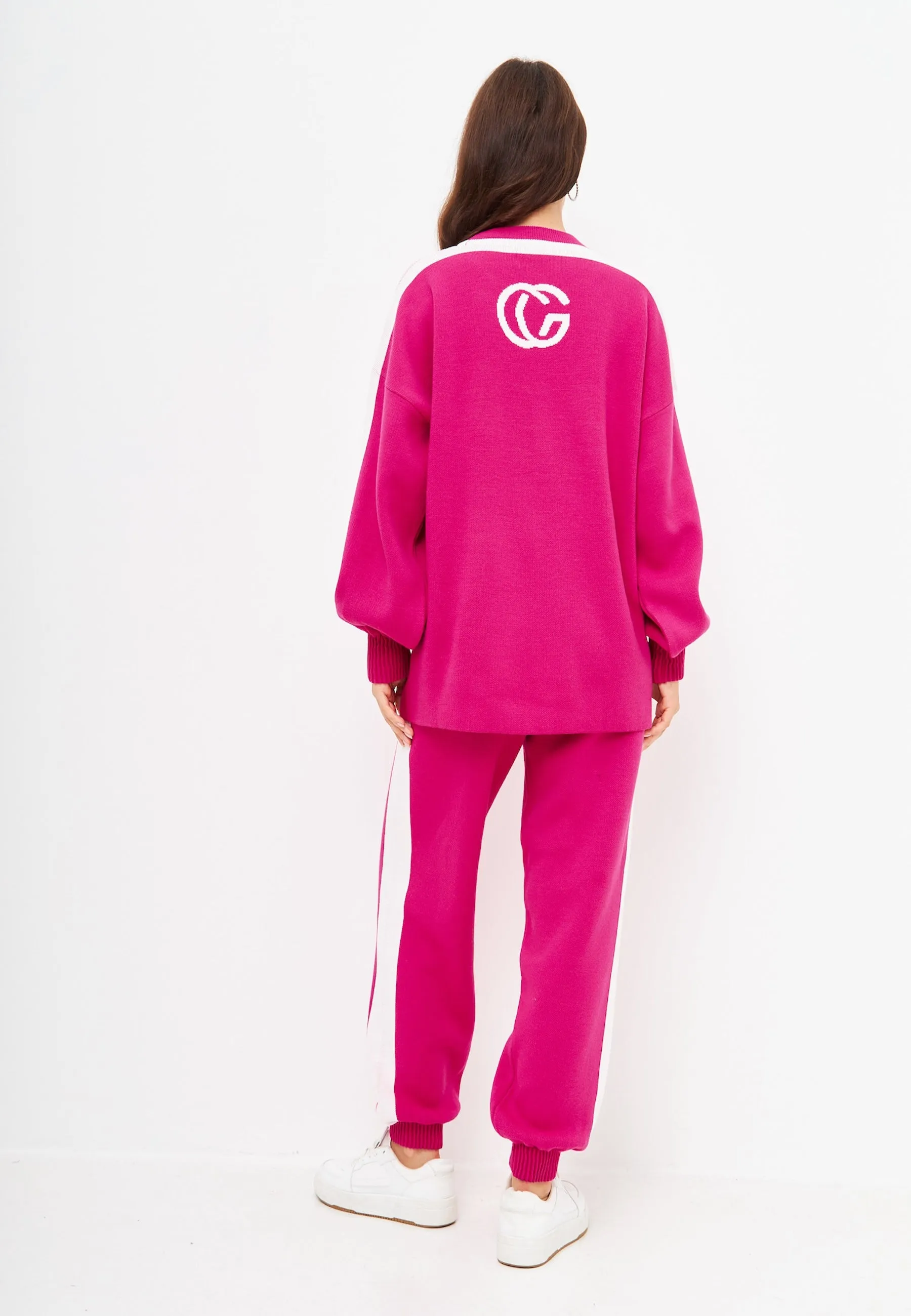 CG Knitted Jogger set - Pink