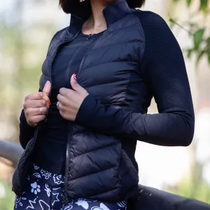 Chevron Puffer Jacket | Black