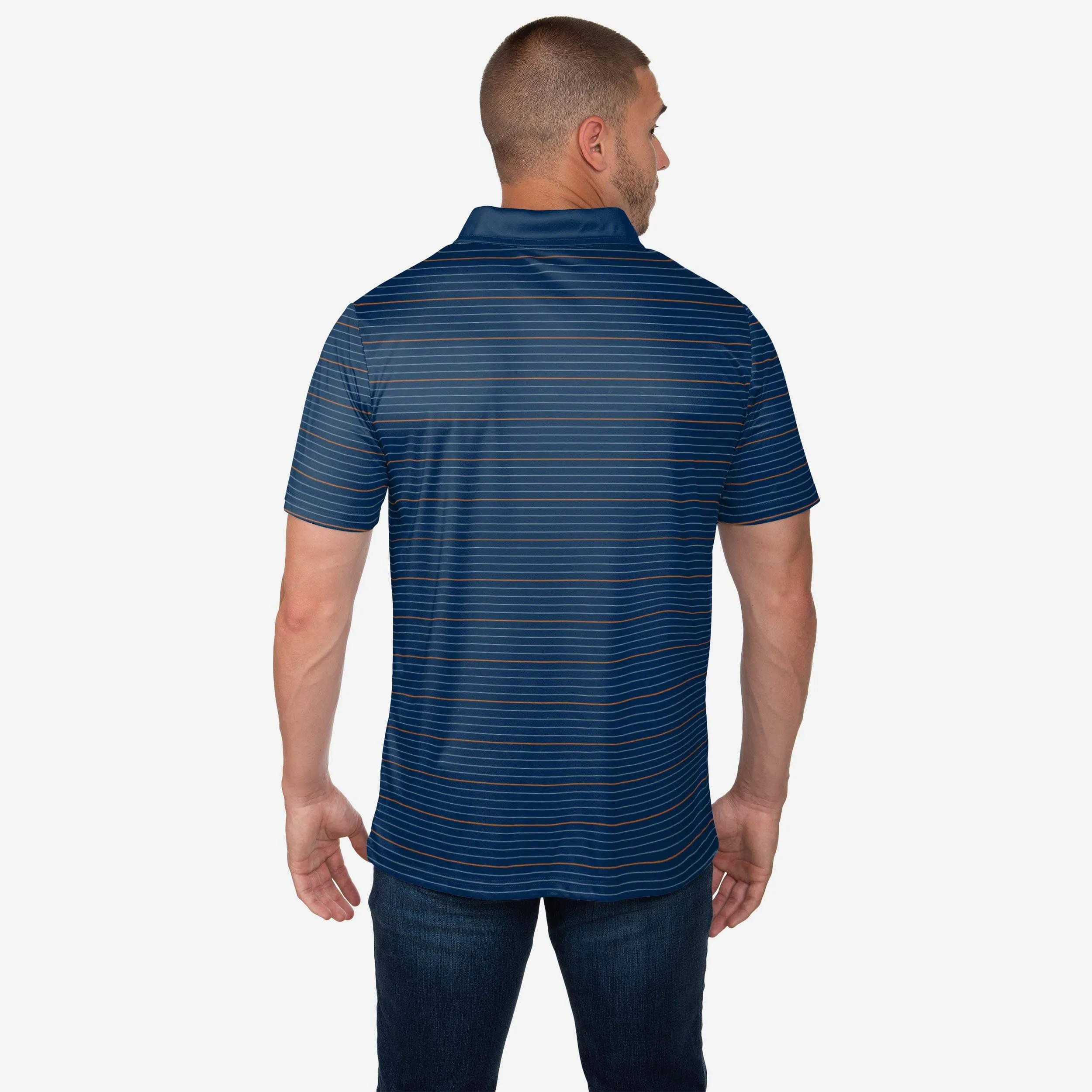 Chicago Bears Striped Polyester Polo