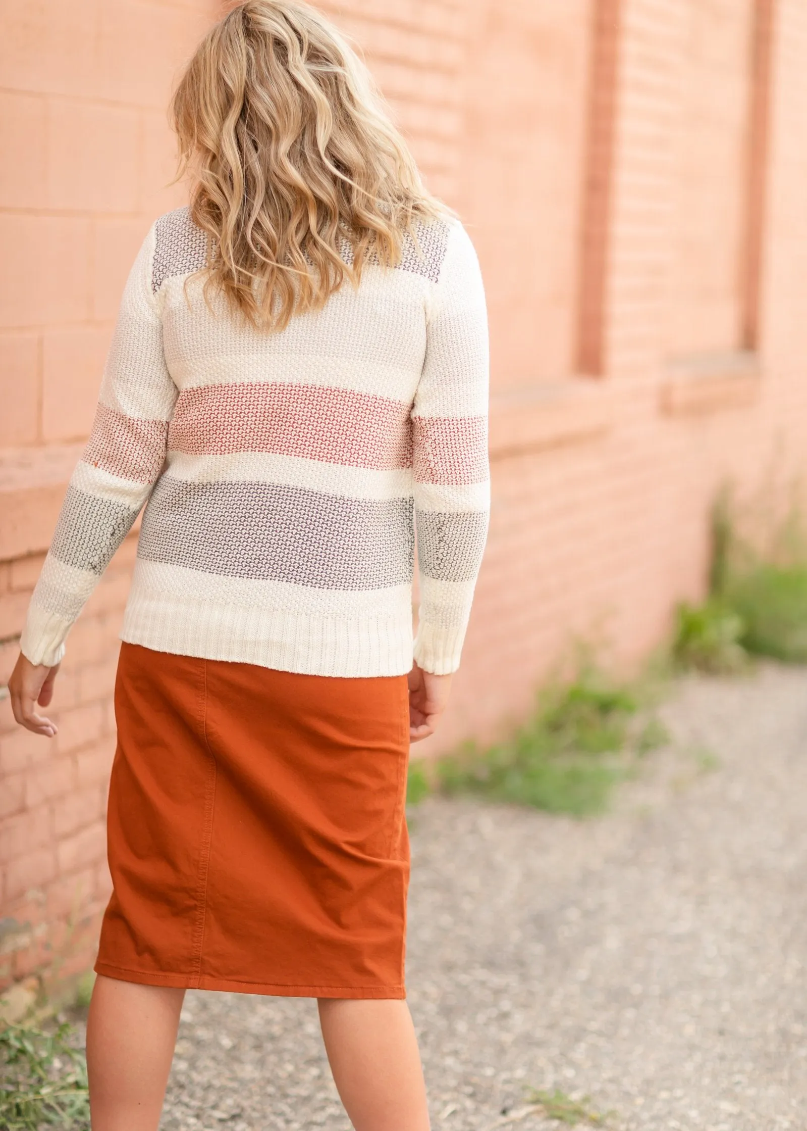 Color Block Textured Sweater