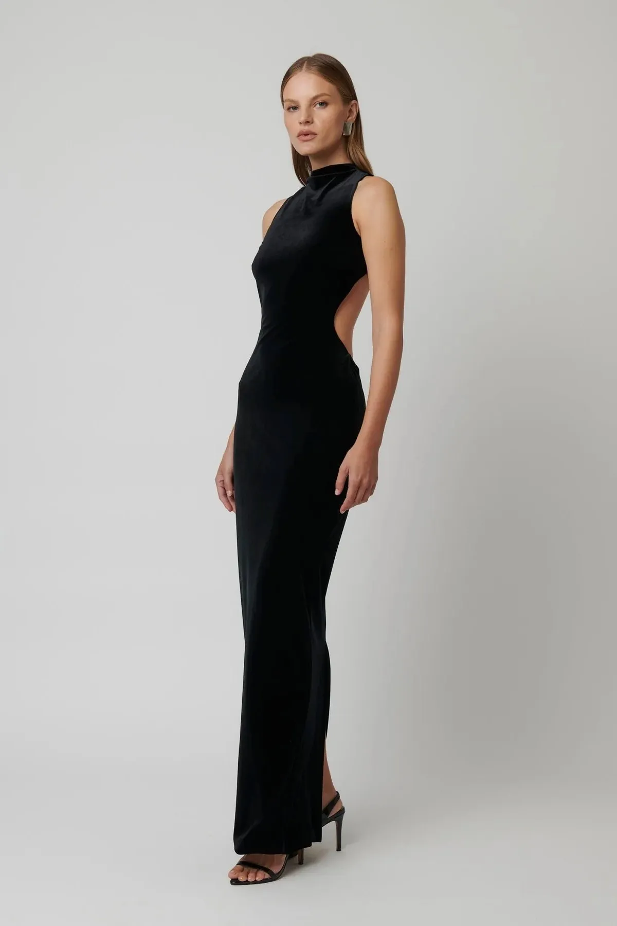 Effie Kats Ambre Gown - Black Velvet