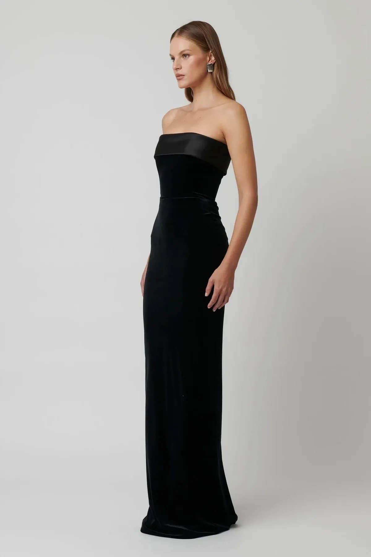 Effie Kats Monroe Gown - Black Velvet