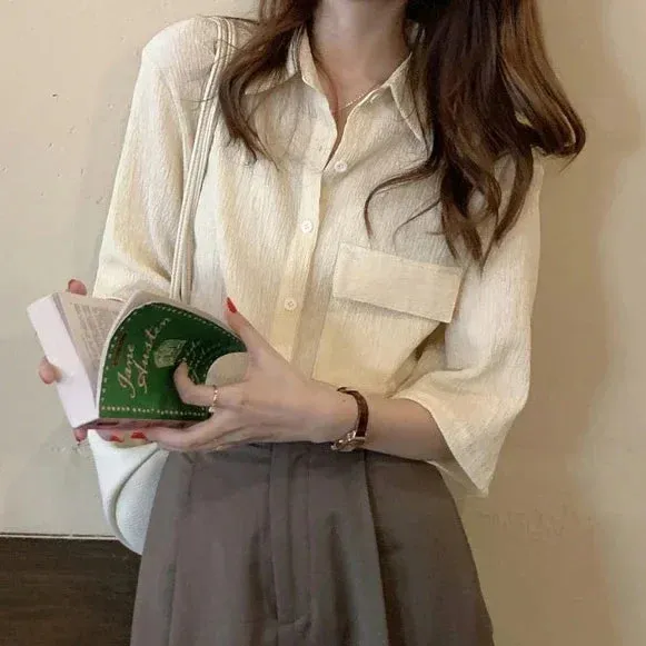 Elegant Loose-Fit Blouse for Women