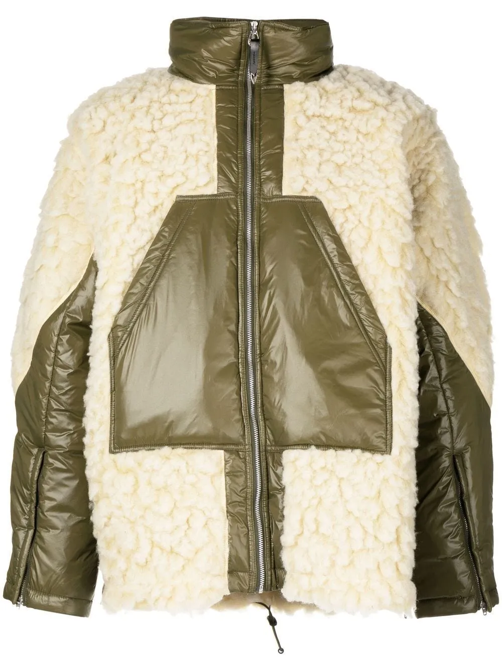 Faux-Shearling Oversize Coat