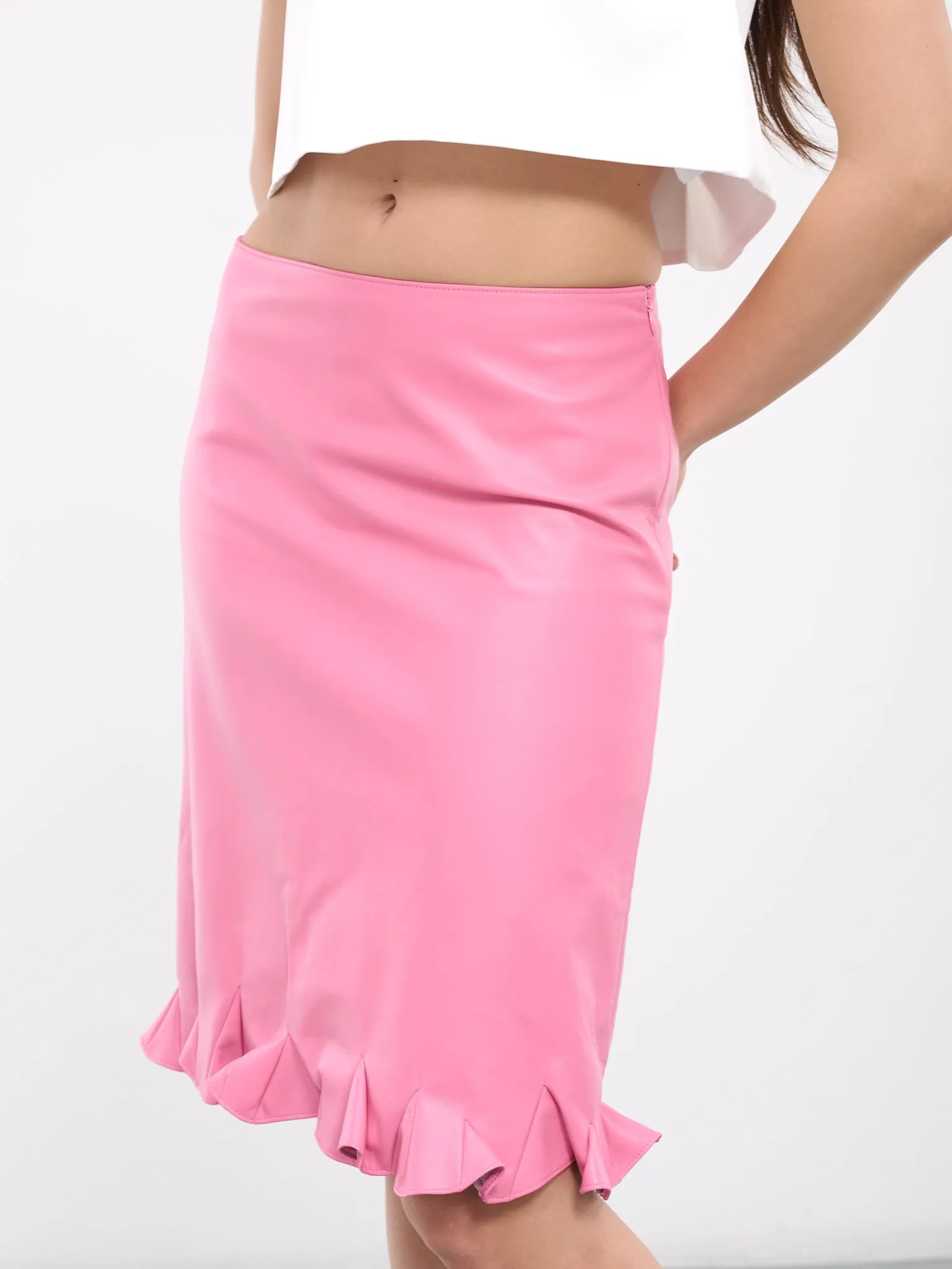 Flared Midi Skirt (R30-24-274-W-PINK)