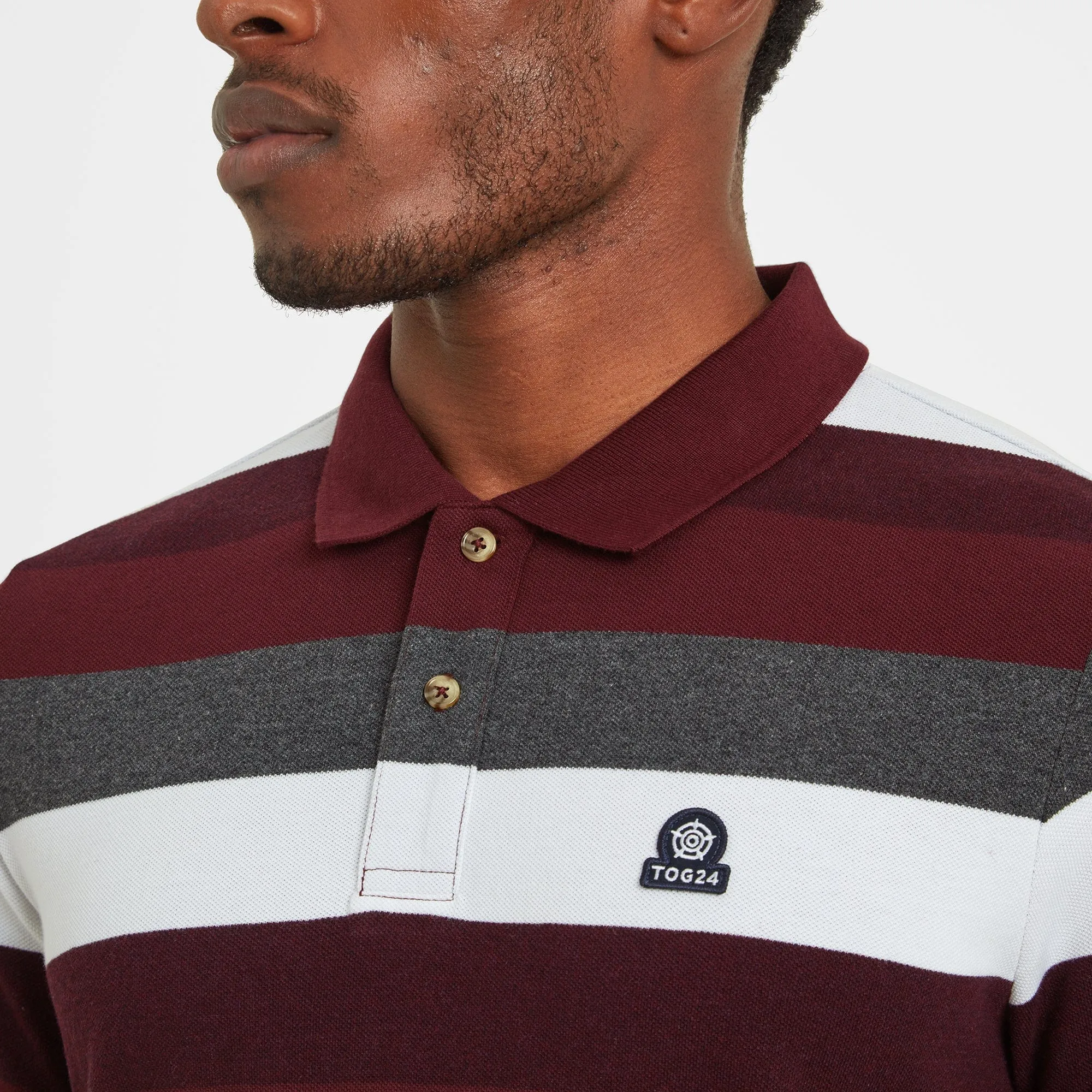 Flaxby Mens Polo - Deep Port