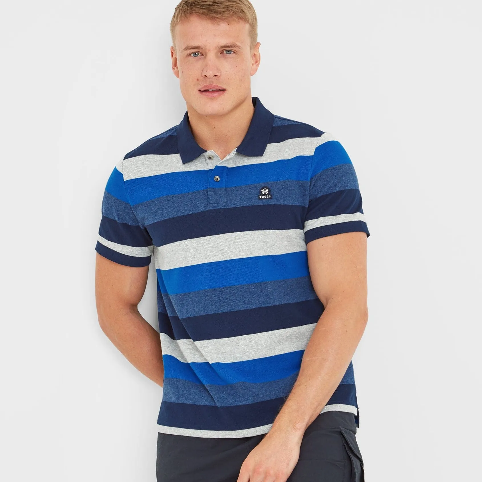 Flaxby Mens Polo - Navy