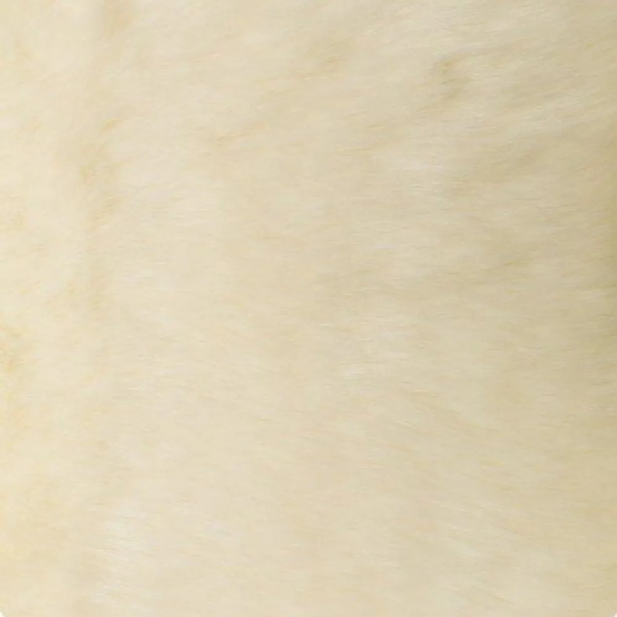 Ivory Solid Mink Faux Fur Fabric