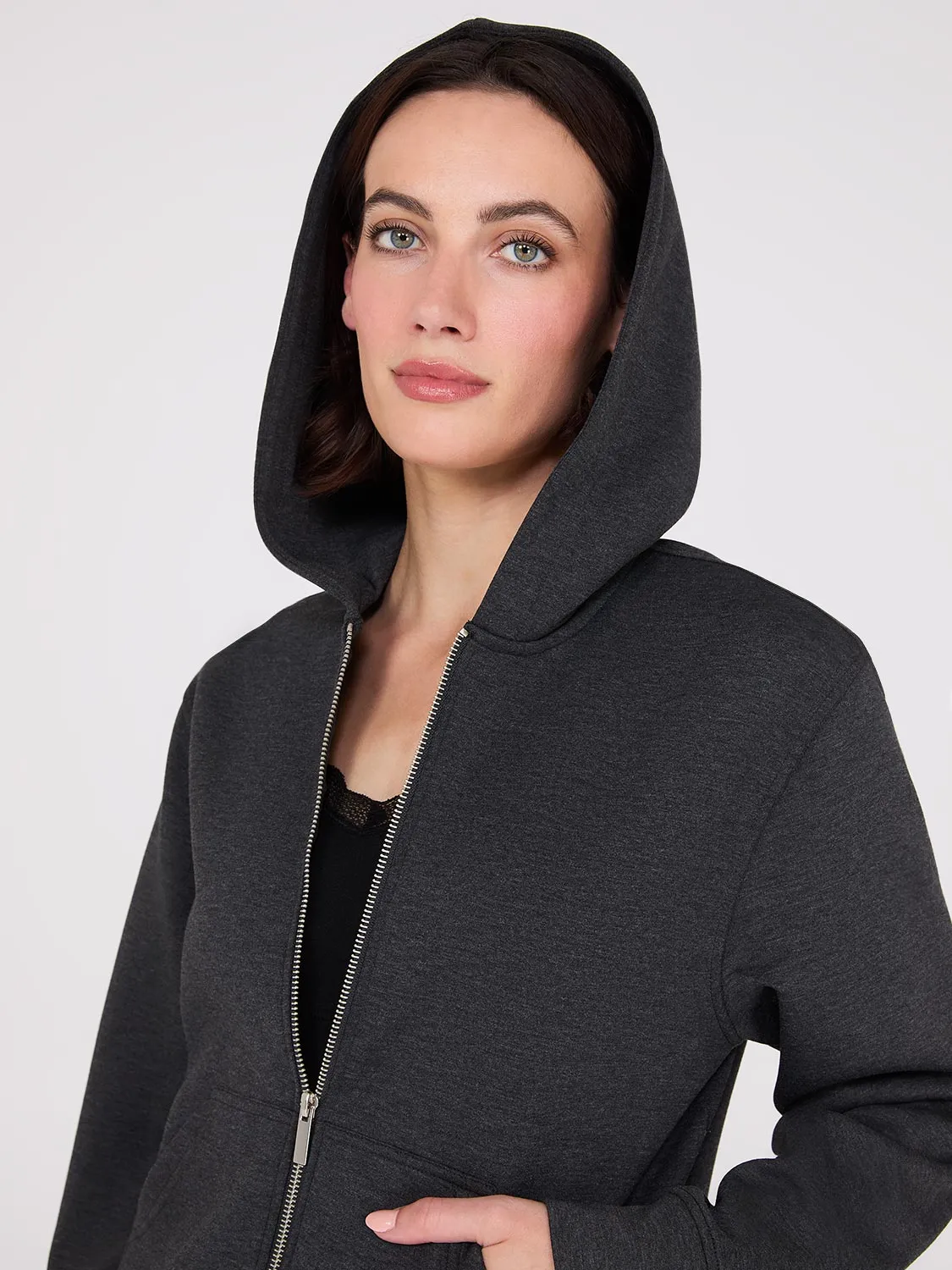 Kangaroo Pocket Zip-Up Hoodie