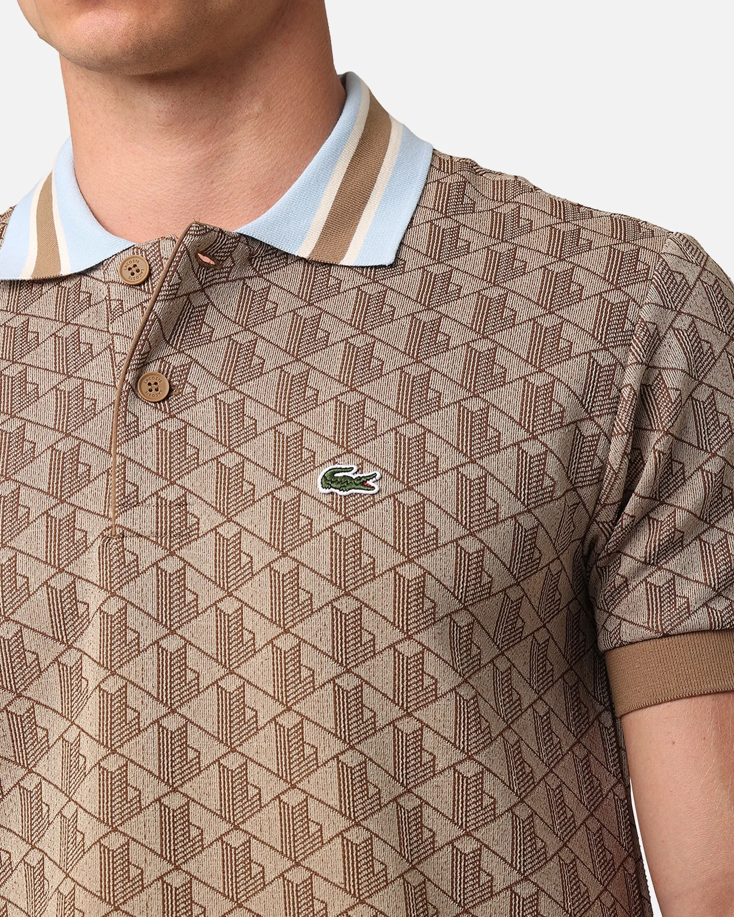 Lacoste Core Originals Monogram Polo Shirt Croissant