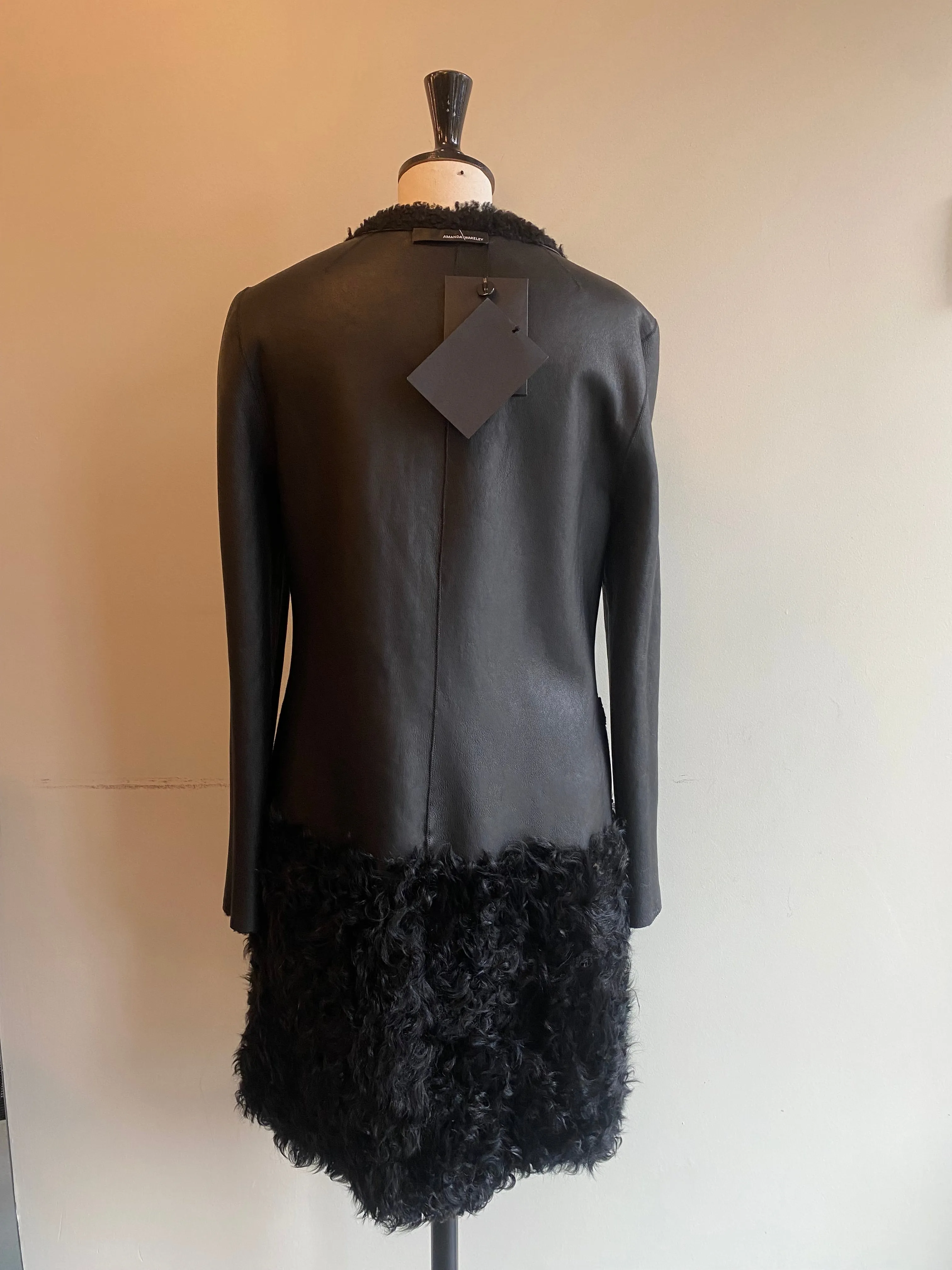 Leather and Sheepskin Reversible Coat