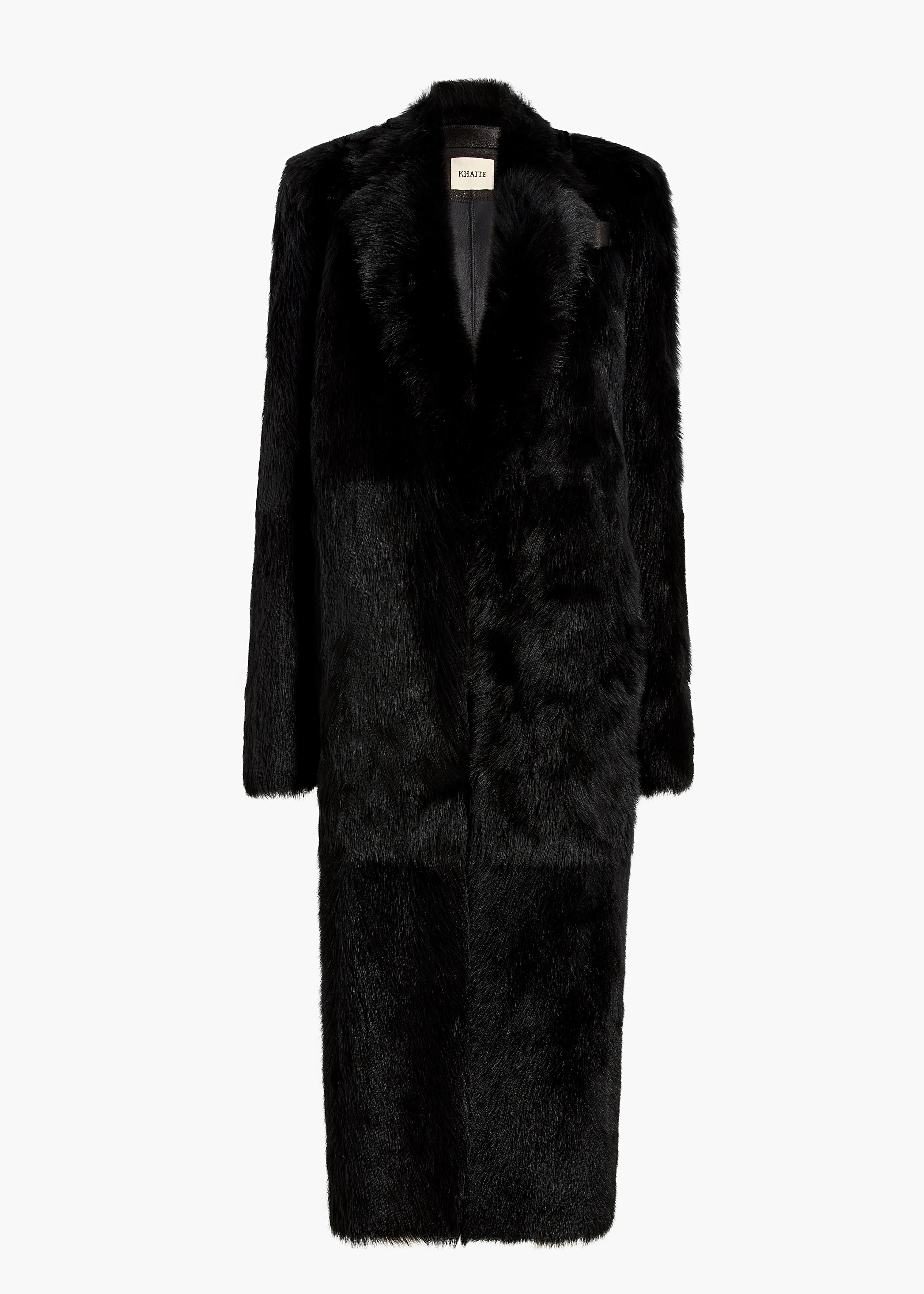 Lolo Shearling Coat in Black