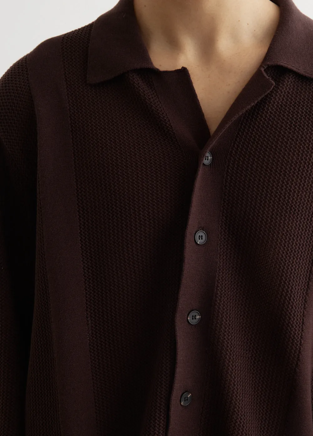 Metropolis Knit Camp Collar Shirt