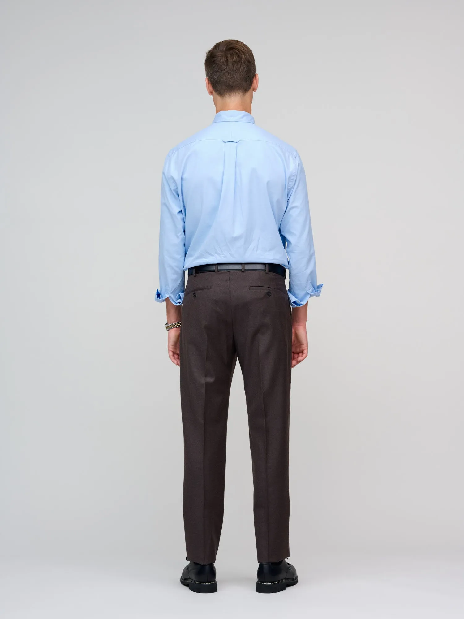 Model 8 Wool Flannel Trousers, Brown