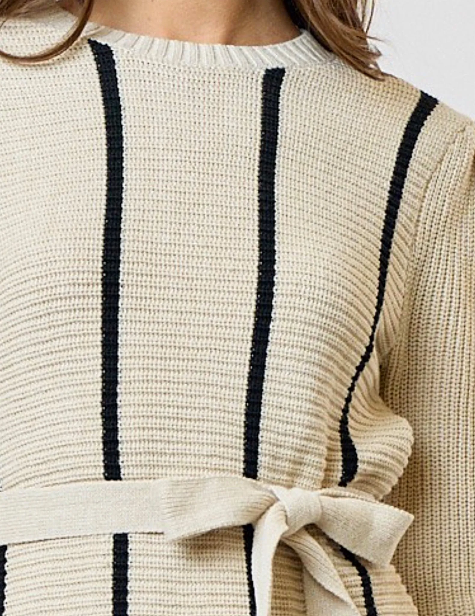 Mona Striped Knit Sweater Dress