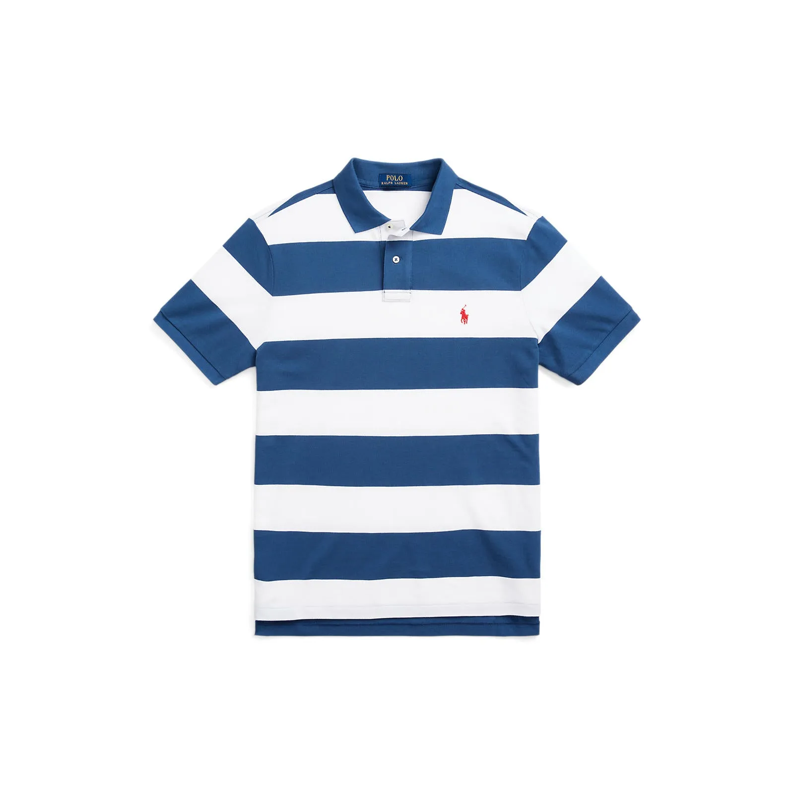 Polo Ralph Lauren - Mesh Polo - Stripe - Old Royal Blue & White