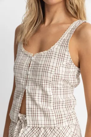 RHYTHM Rumi Check Tank Top