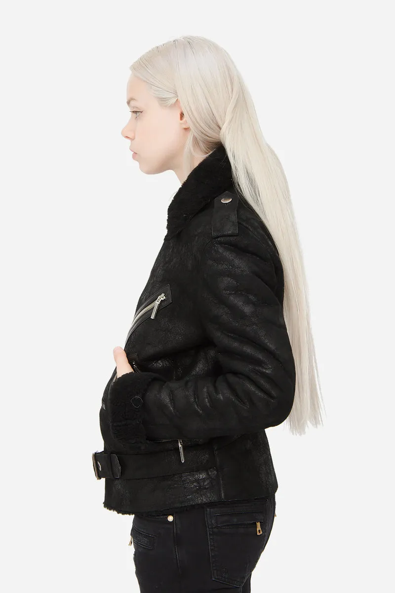 SHEARLING LEATHER JACKET