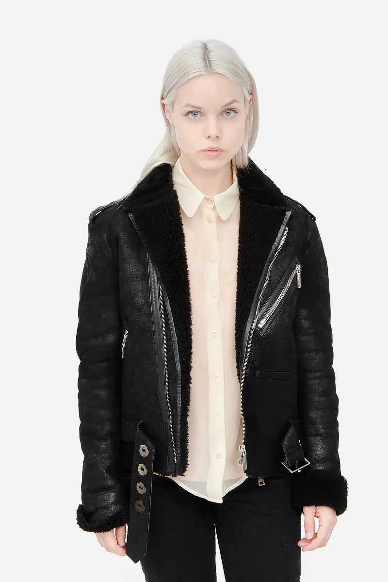 SHEARLING LEATHER JACKET