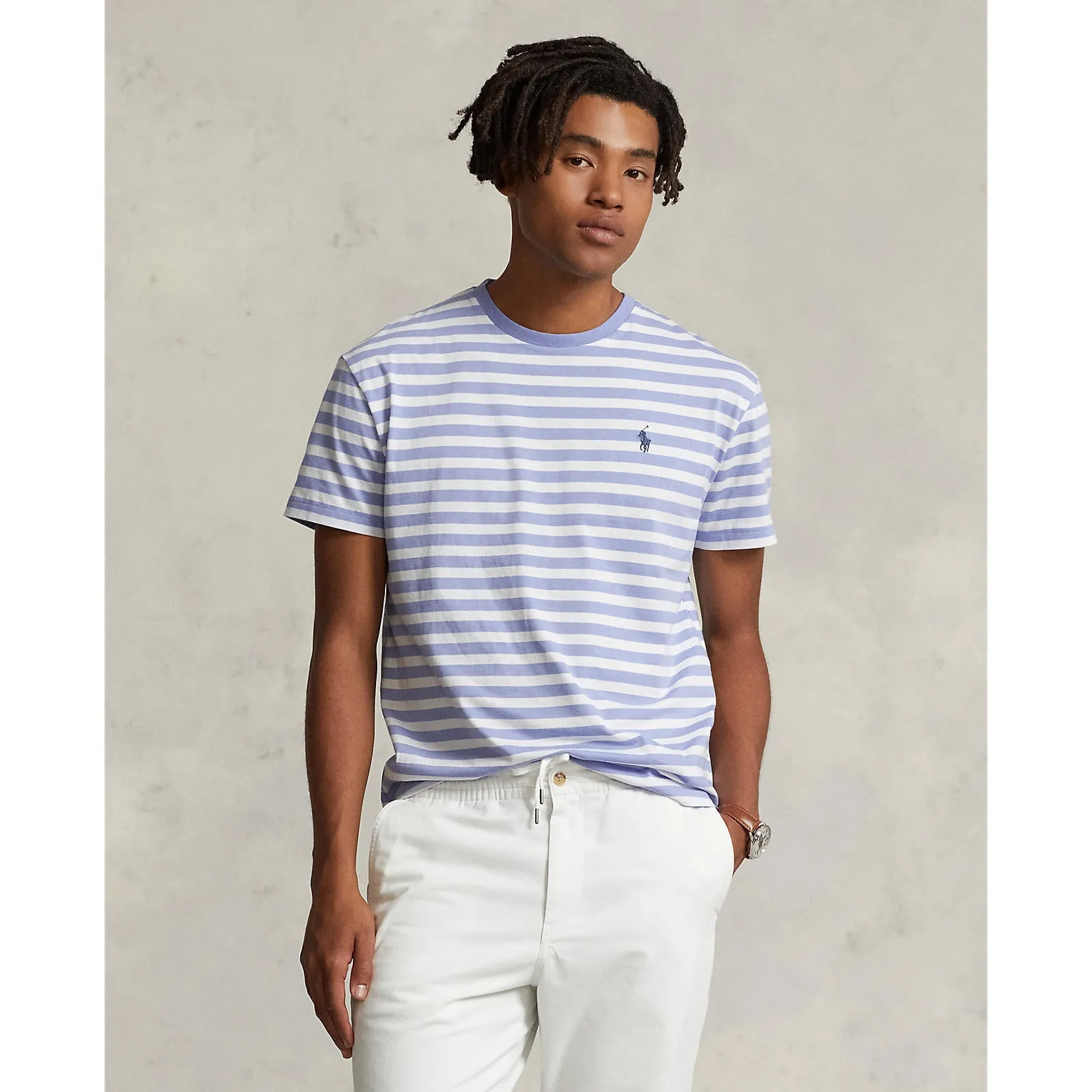 Short Sleeve T-Shirt - Lafayette Blue/White