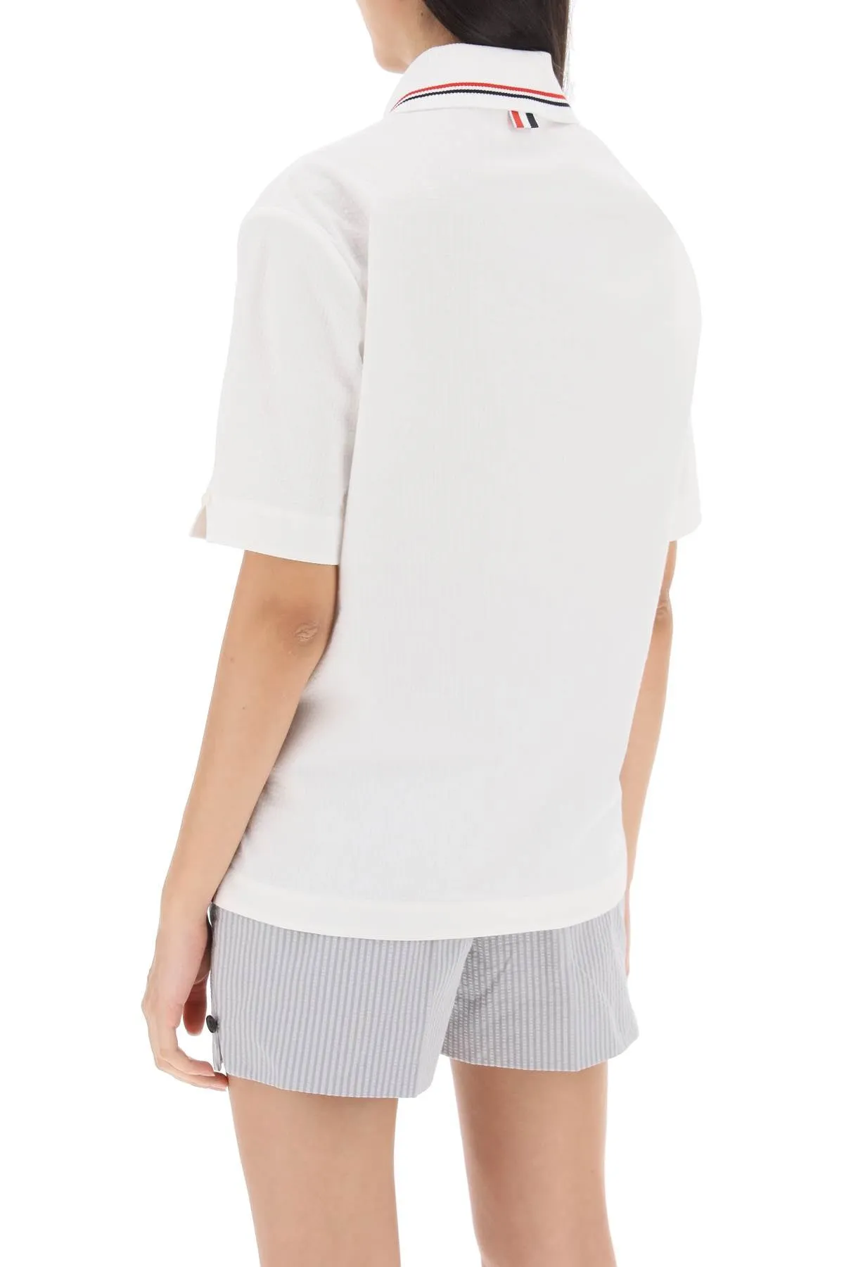 Thom Browne Seersucker Polo Shirt