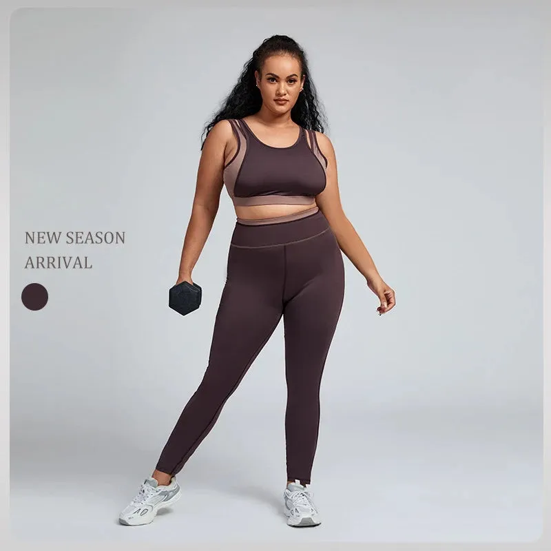 Trend4us Women's Plus Size Activewear Set