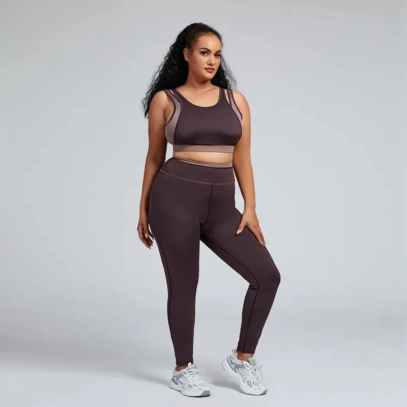 Trend4us Women's Plus Size Activewear Set