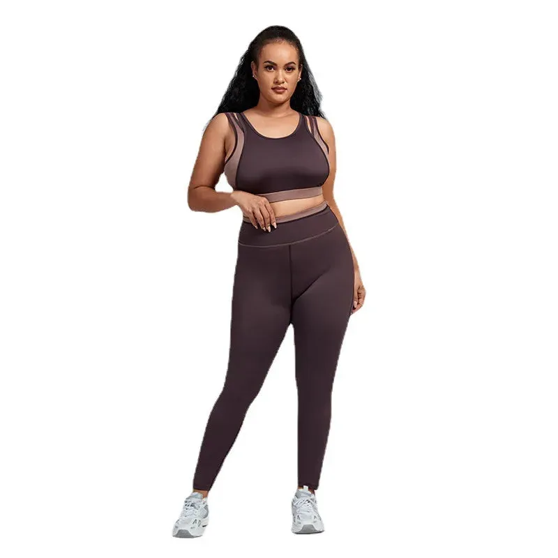 Trend4us Women's Plus Size Activewear Set