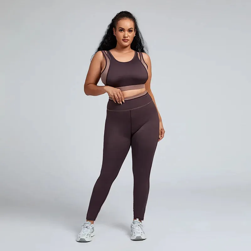 Trend4us Women's Plus Size Activewear Set