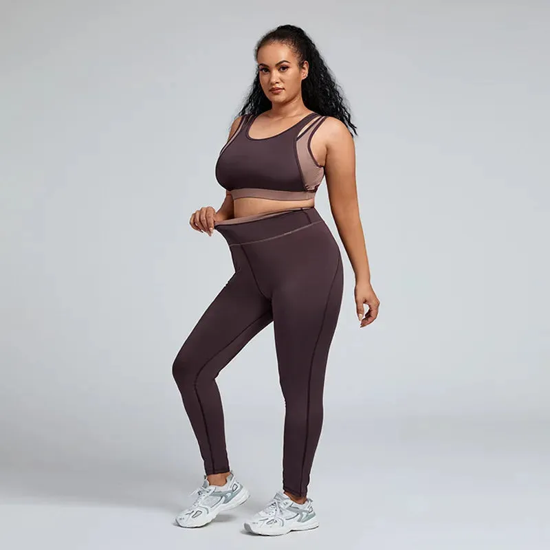 Trend4us Women's Plus Size Activewear Set