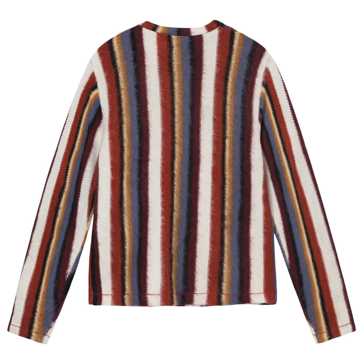 VERTICAL STRIPED KNIT CREW