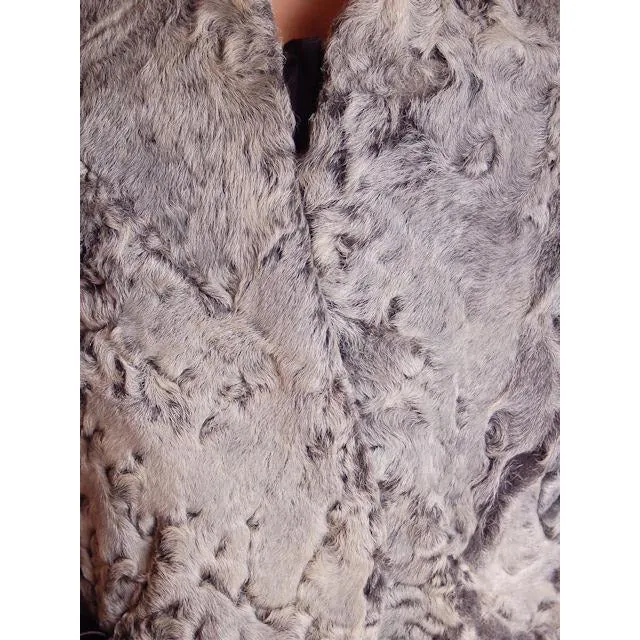 Vintage Stole  Silver Shearling Fur Stole James J Ferrucci