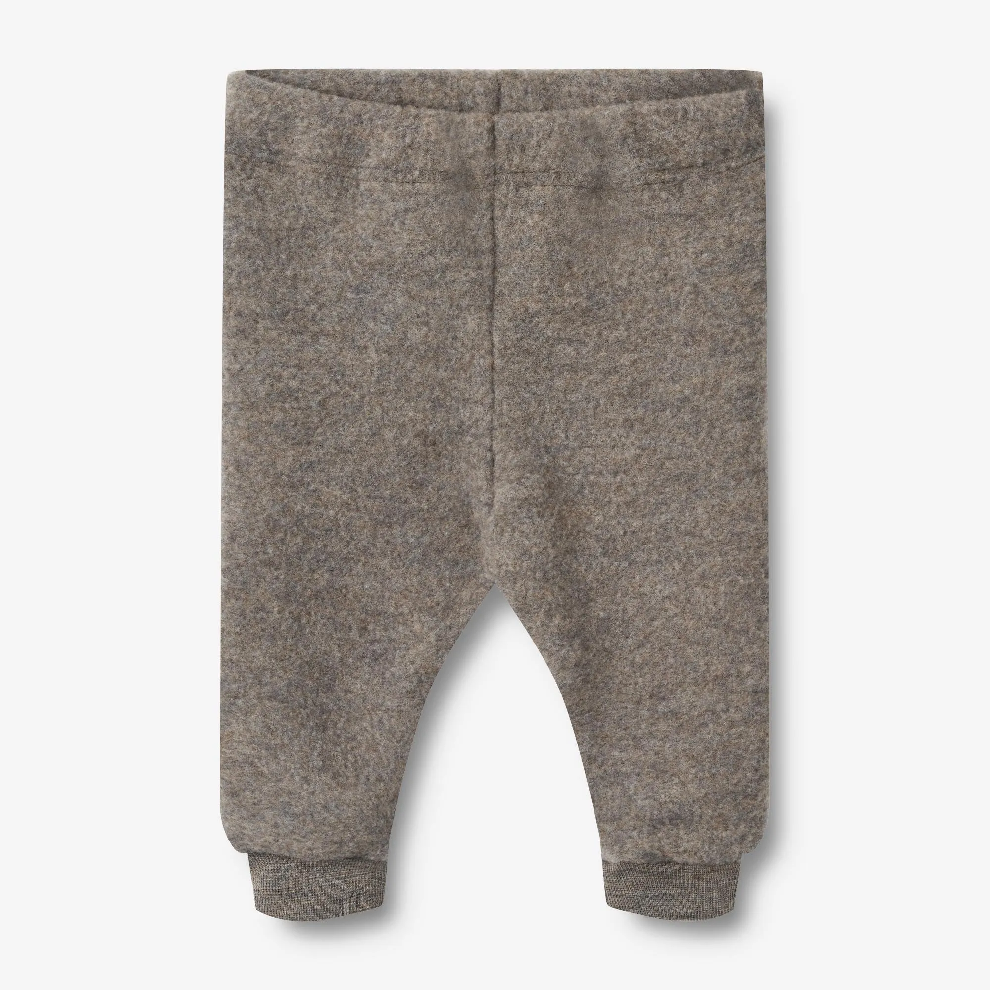 Wool Fleece Trousers Kinnie - brown melange